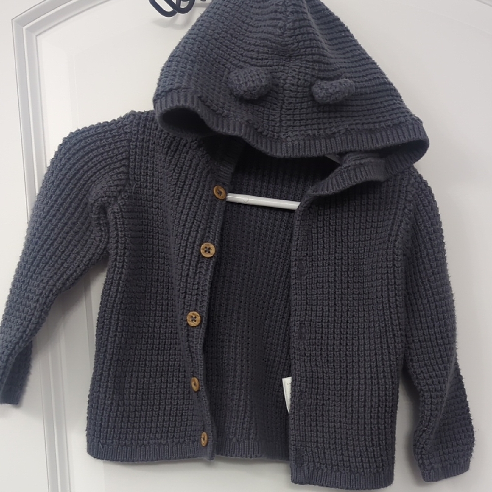 Carter's Gray Knit Hoodie for Kids